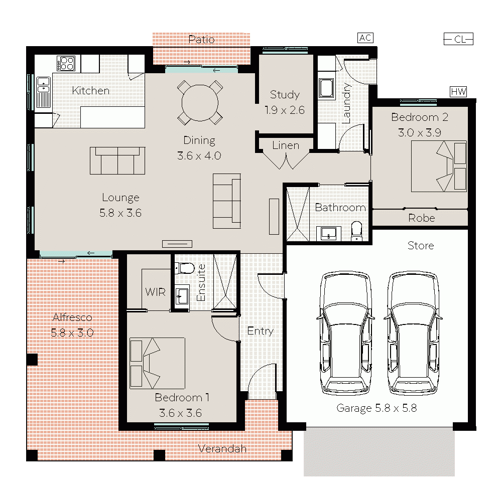 Banksia floor plan - click to expand