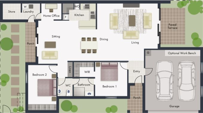 Jindabyne floor plan - click to expand