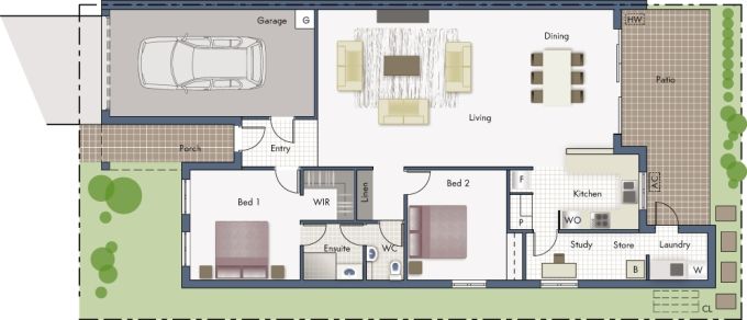 Pedder floor plan - click to expand