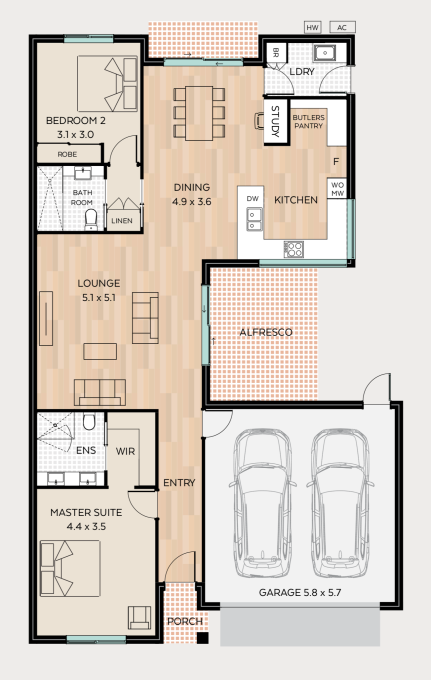 Dalkeith floor plan - click to expand