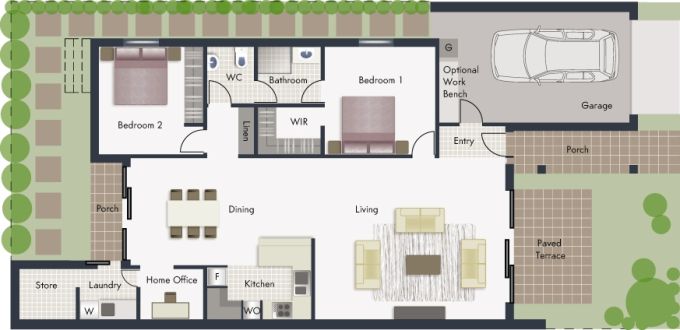 St Clair floor plan - click to expand