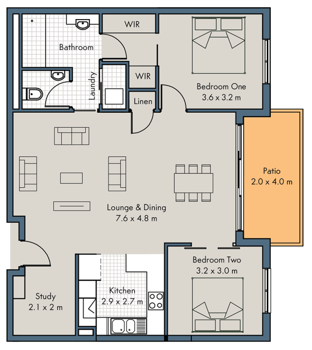 Apartments floor plan - click to expand